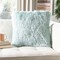 Safavieh Shag Modish Metallic Pillow Light Blue Home Decor Throw Soft Cushion